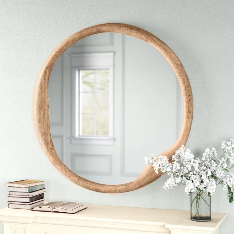 Doreen Round Mirror - Natural