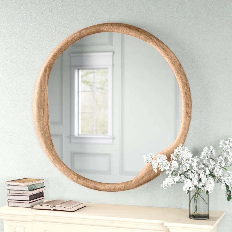Doreen Round Mirror - Natural
