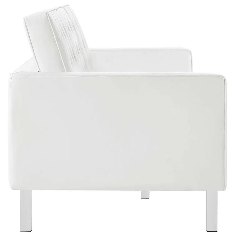 Modway Loft Tufted Vegan Leather Sofa by Modway