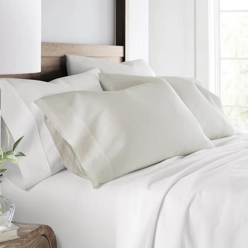 Becky Cameron Luxury Rayon From Bamboo Pillowcase Set Cooling Silky Soft Bedding (Set of 2)