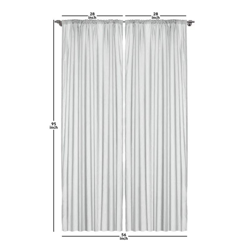 Ambesonne Animal Semi-Sheer Rod Pocket Curtain Panels (Set of 2)