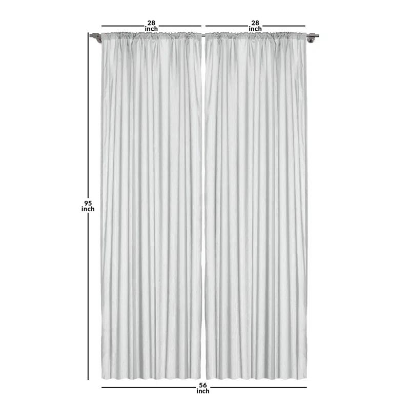 Ambesonne Boho Semi-Sheer Rod Pocket Sliding Panel (Set of 2)
