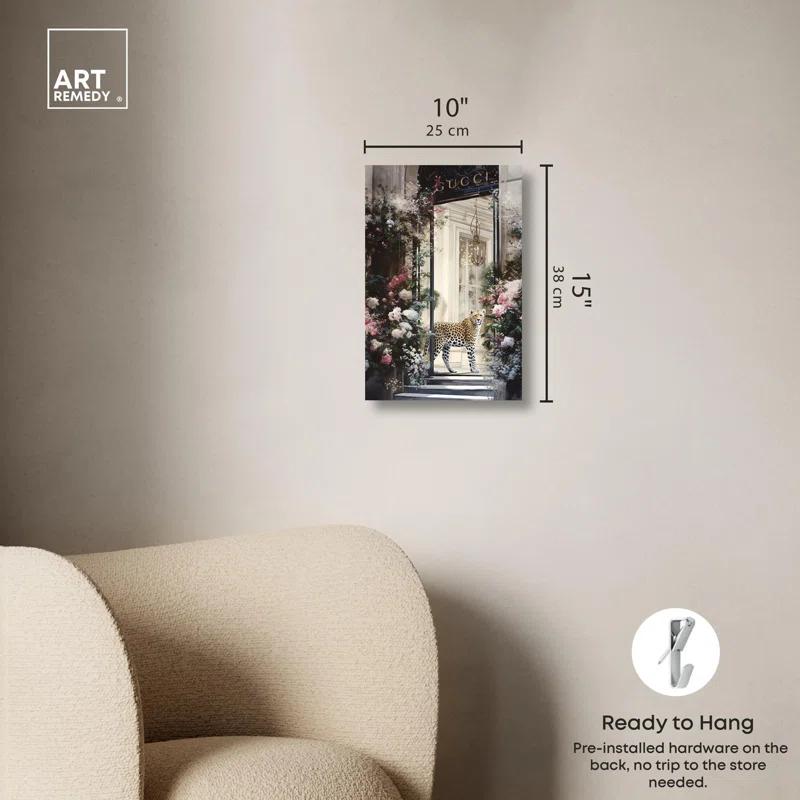 Art Remedy Flower Storefront Canvas Fashion Designer Wall Art by Art Remedy