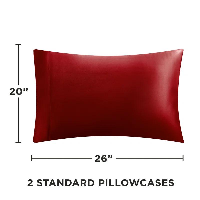 Juicy Couture Juicy Couture Silky Satin Pillows Case Sets with Envelope Closure (Set of 2)