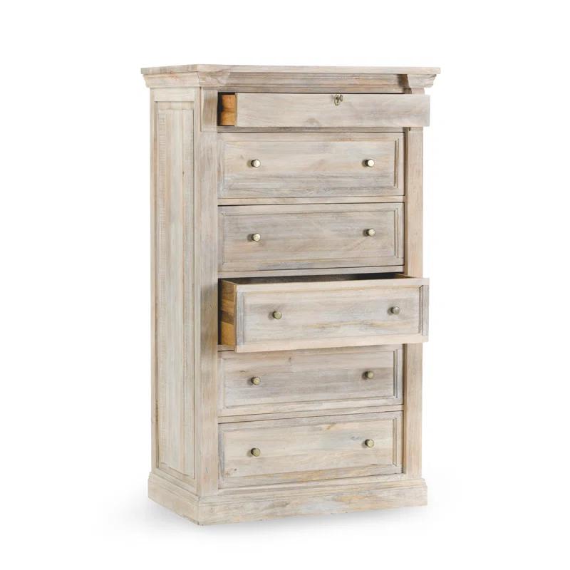 Classic Home Adelaide 6 Drawer Mango Wood Chest Dresser