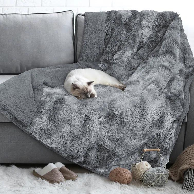 PetAmi Faux Fur Sherpa Pet Blanket