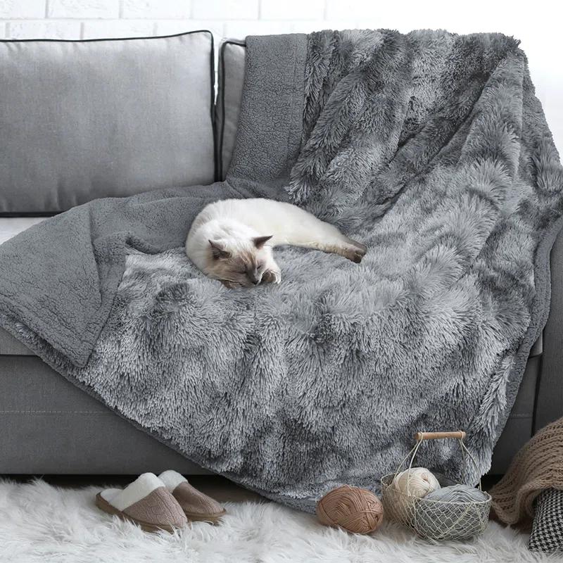 PetAmi Faux Fur Sherpa Pet Blanket