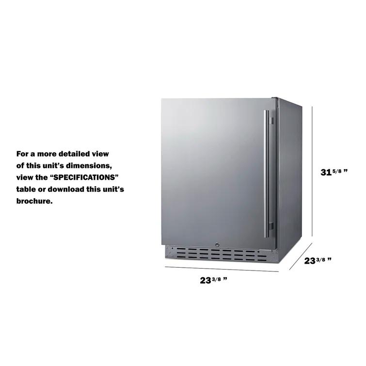 Summit Appliance Summit Appliance 24" W Built-in ADA Compliant Outdoor Refrigerator