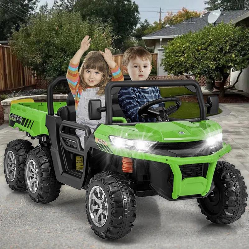 Himimi Delia Himimi 24 Voltage  Ride On Dump Truck, 2 Seater Kids UTV with Electric Dump Bed, Remote Control