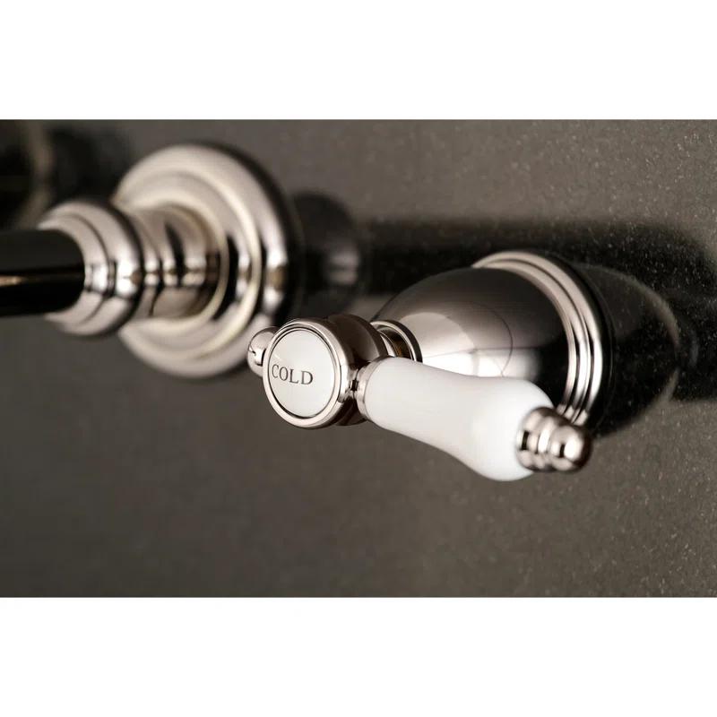 Kingston Brass KS7026BPL Kingston Brass Bel-Air Two-Handle 3-Hole Wall Mount Roman Tub Faucet