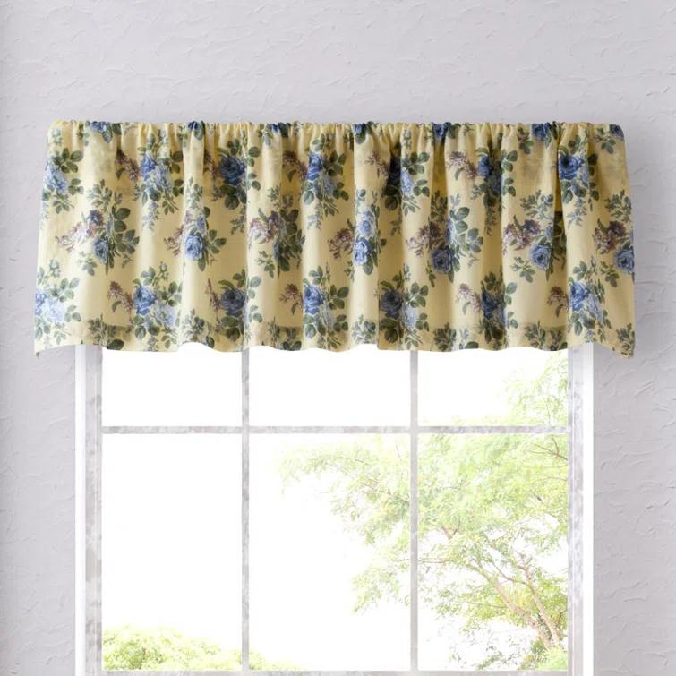 Laura Ashley Linley Pastel Yellow 86" Window Valance