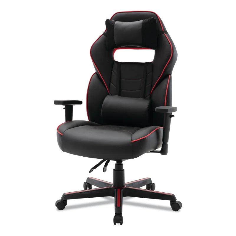 Inbox Zero Inbox Zero Adjustable Reclining Ergonomic Faux Leather Swiveling PC & Racing Game Chair