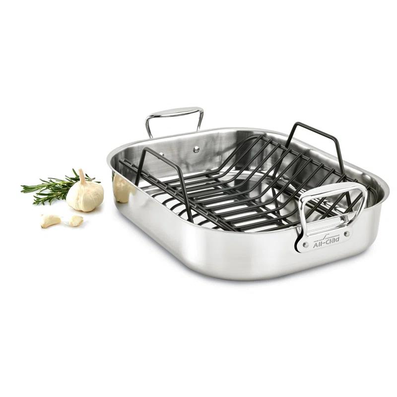 All-Clad ® Stainless Steel Large 16" Roaster with Rack
