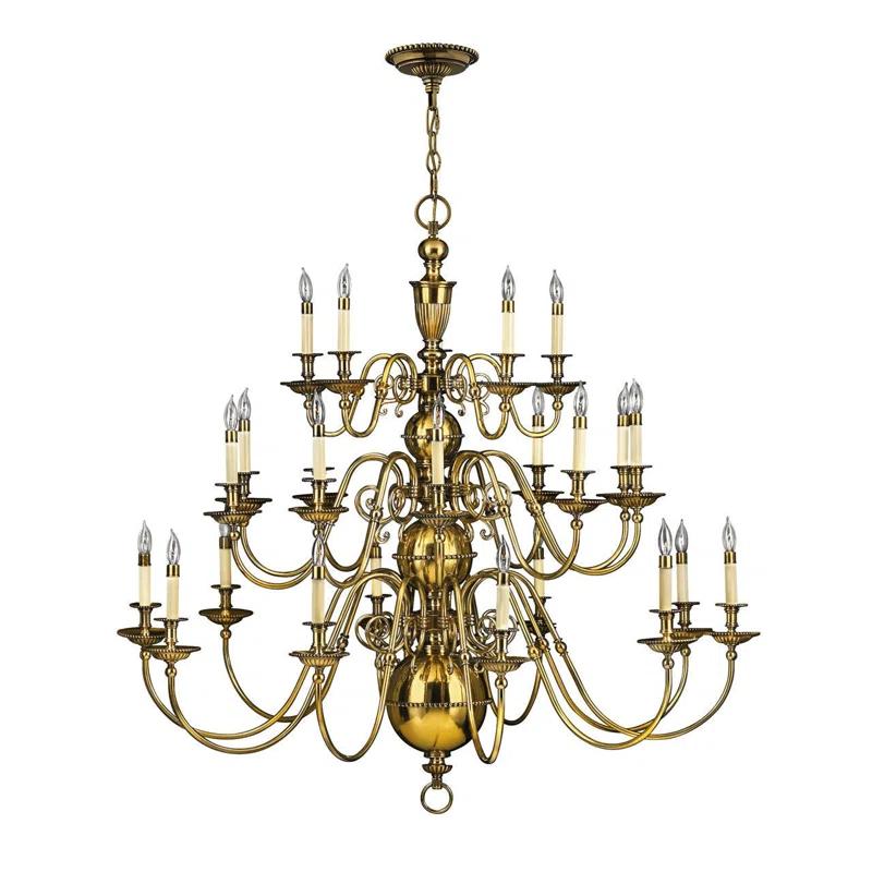 Hinkley Cambridge 25-Light Candle Style Tiered Chandelier
