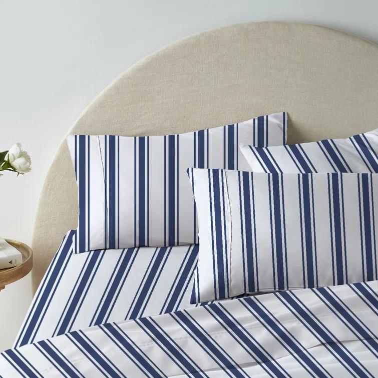 Color Sense Wrinkle Resistant Brushed Cotton Blend Lightweight Sheet Set