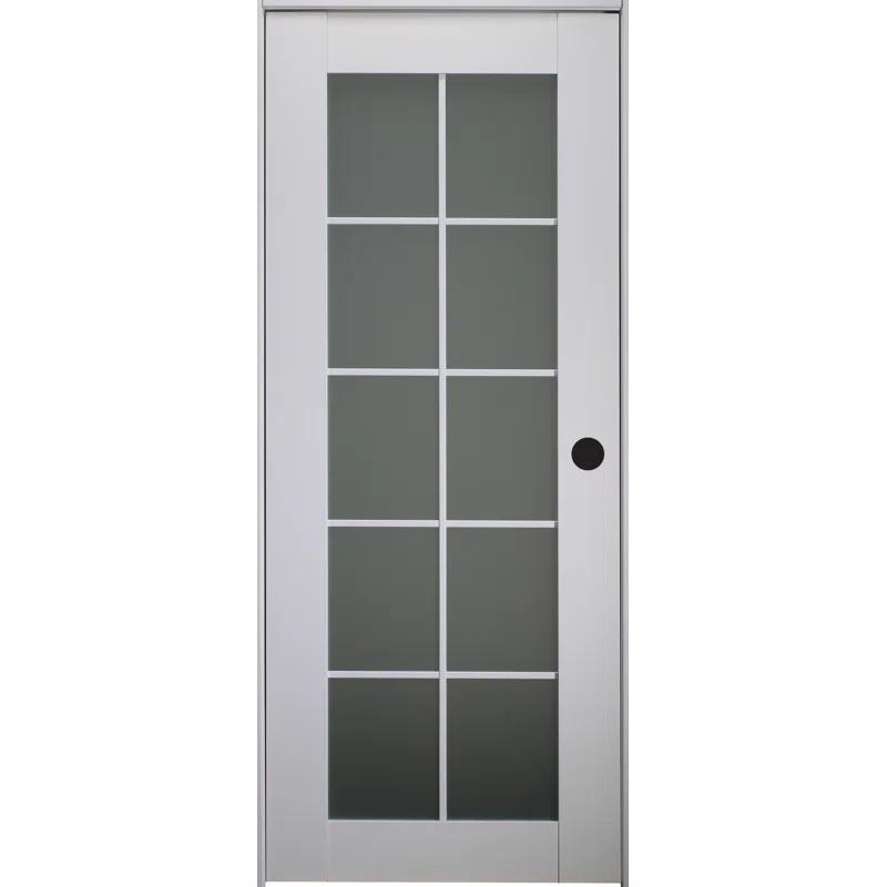 Belldinni Smart Pro 10 Lite DIY-Friendly Manufactured Wood and Glass Single Prehung Interior Door