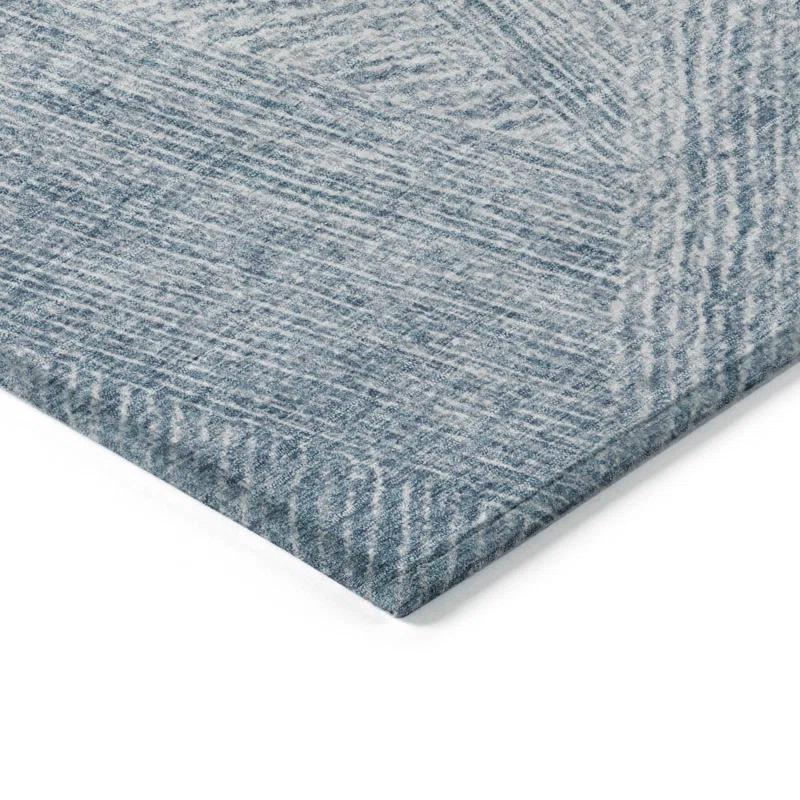 Machine Washable Indoor/Outdoor Chayden ACN991 Denim Rug