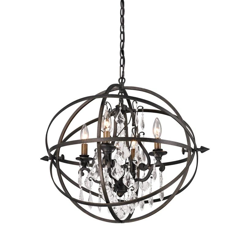 Troy Lighting Byron 4 - Light Globe Chandelier