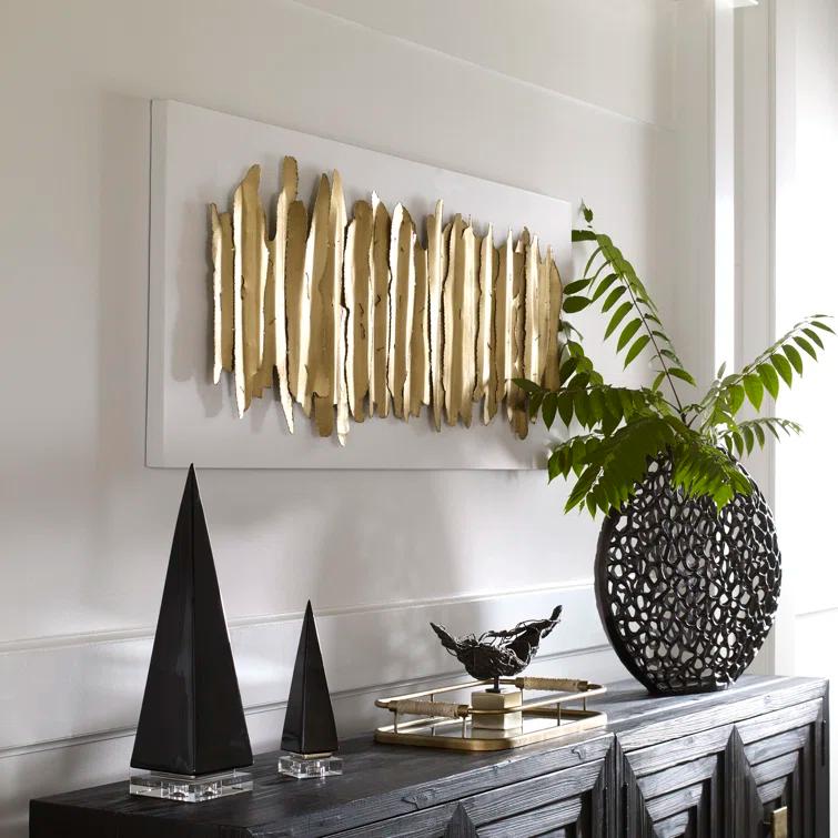 Uttermost Lev Glam Abstract Wall Decor on Metal