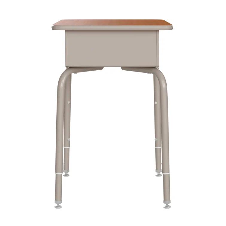 Flash Furniture Goddard Height-Adjustable Open Front Student Desk with Metal Book Box