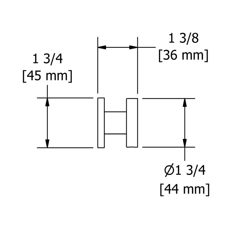 Riobel PX0BK Paradox Robe Hook
