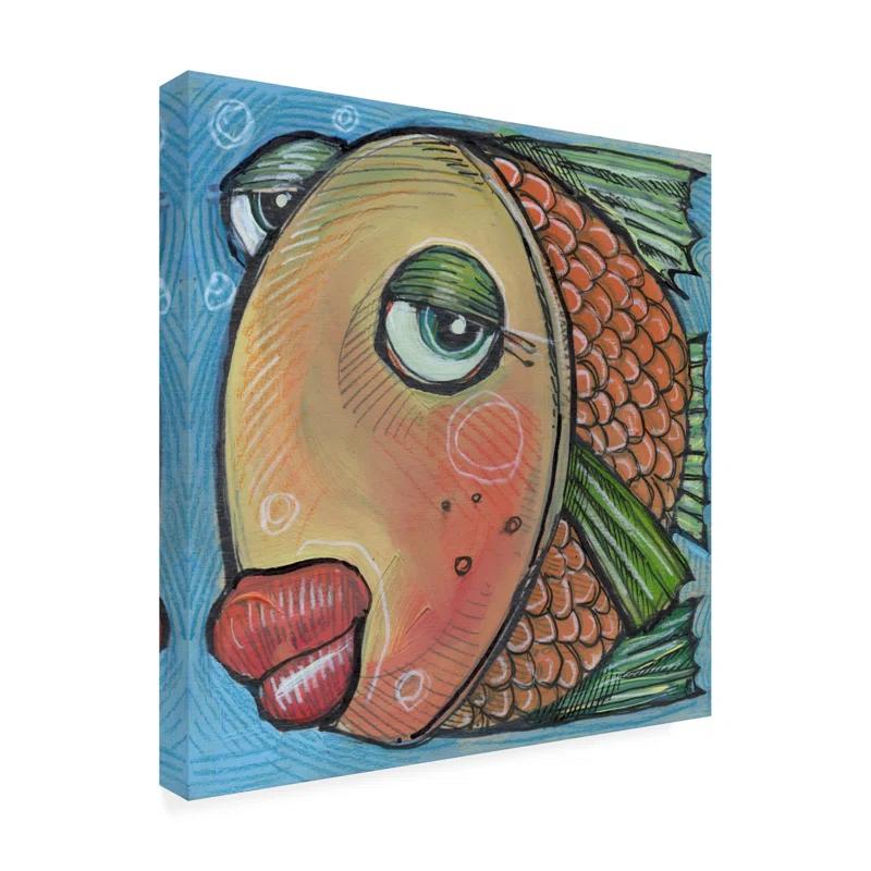 Trinx Fish 3 2019 " Fish 3 " by Tim Nyberg Painting Print