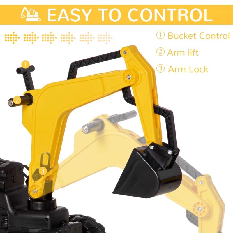 Aosom Aosom 1 Seater Tractors / Construction Pedal Ride On