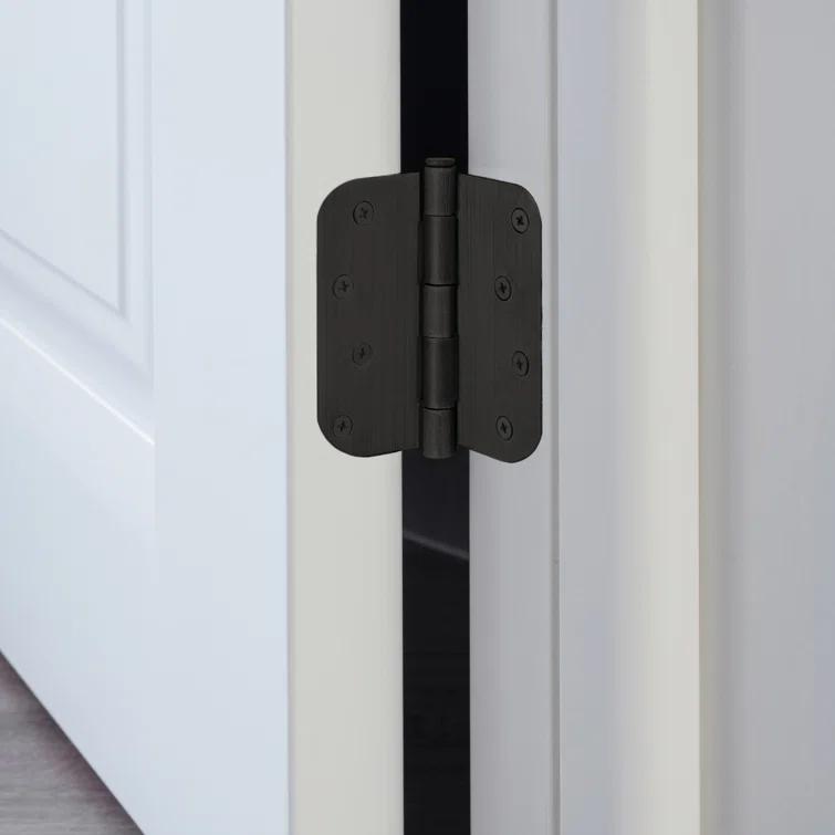 Design House Door Hinge 4-Inch, 5/8-inch Radius, 3-Pack (Set of 3)