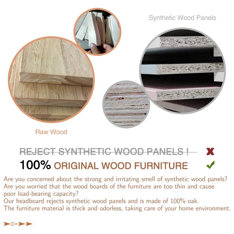 LuxursKingQYW Mid Century Modern Grooved Handle Wood Nightstands Side Table Bedroom Storage Drawer