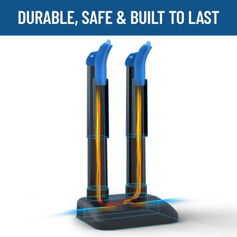 BEACHWATER POOL & SPA, LLC Convection Boot Dryer For Work Boots, Silent Boot Warmer, Energy-Efficient Shoe Dryer With Fanless Feature To Reduce Smells – Ideal For Sneakers, Cleats, And Winter Gear, Ski Boots, Gloves, & Shoes