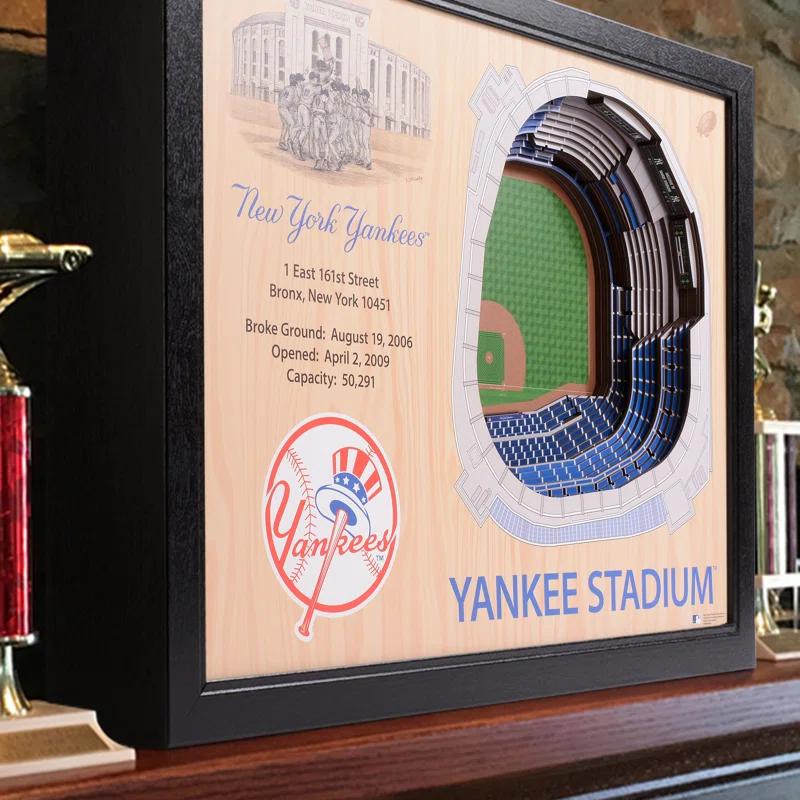 YouTheFan MLB 25-Layer StadiumViews 3D Wall Art
