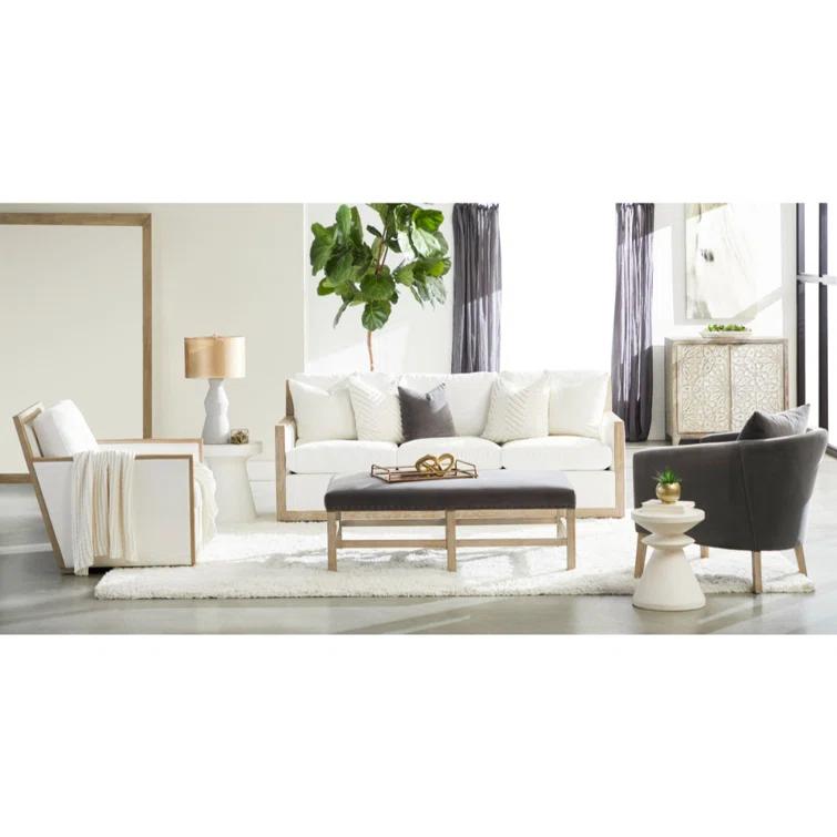 Risy Indoor/Outdoor Round Side Table - Ivory