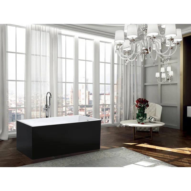 Bellaterra Home BA6813BL Toulouse 59.1'' x 29.5'' Freestanding Soaking Acrylic Bathtub