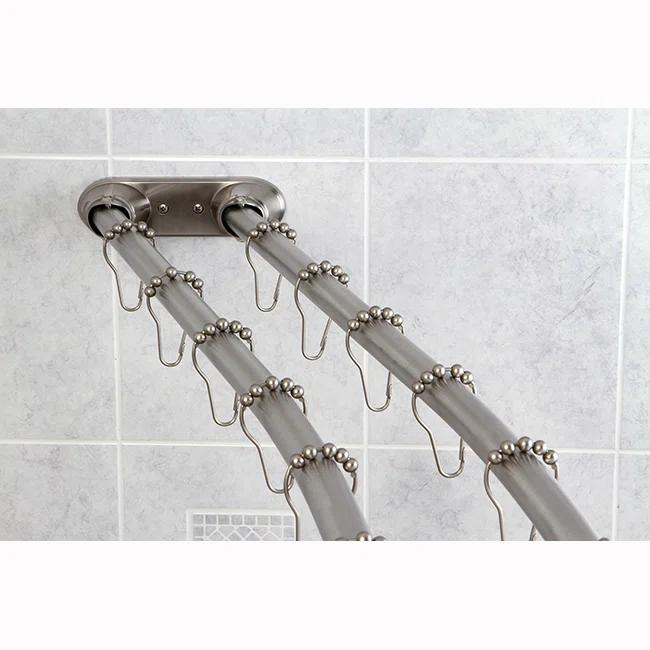 Kingston Brass Kingston Brass Edenscape 60-Inch to 72-Inch Adjustable Double Curved Shower Curtain Rod