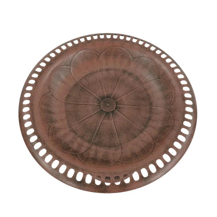 Alpine Pedestal Birdbath with Scrollwork Base and Stakes & Reviews | Wayfair