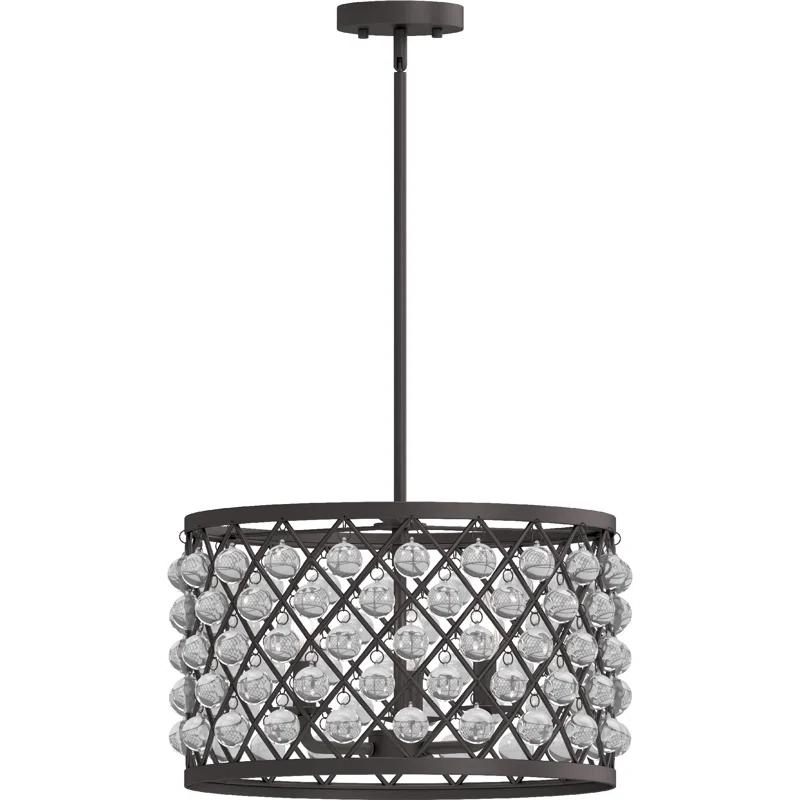 Rosdorf Park Aronda 3 - Light Dimmable Drum Chandelier