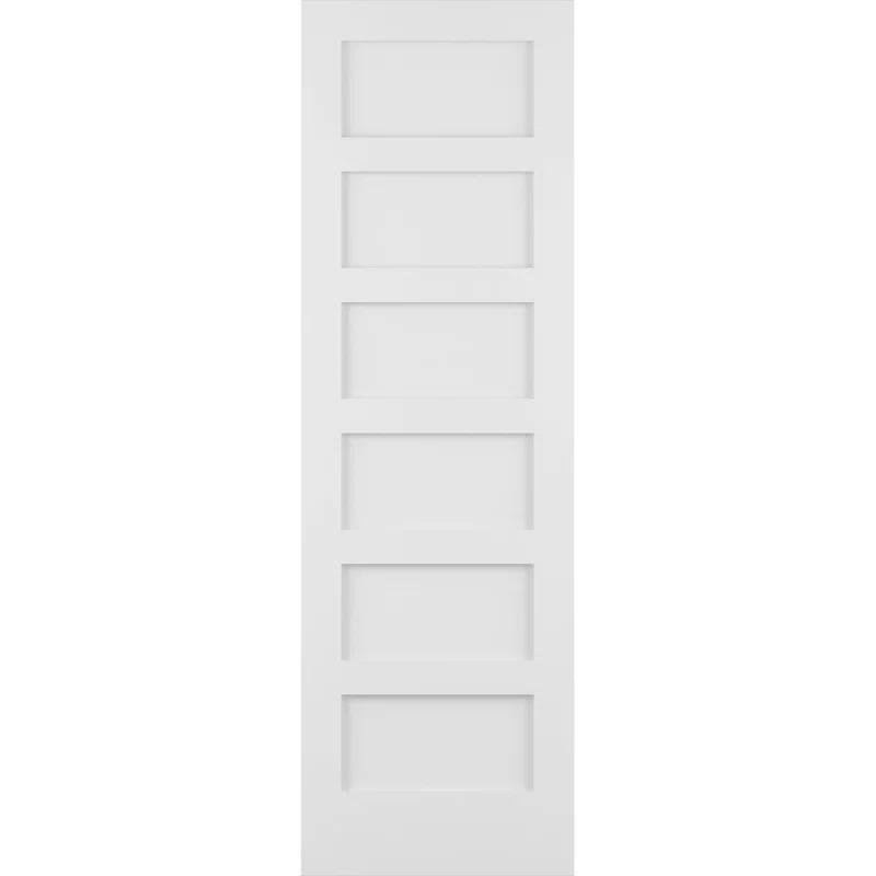 Frameport 96'' Solid + Manufactured Wood Paneled Slab Door