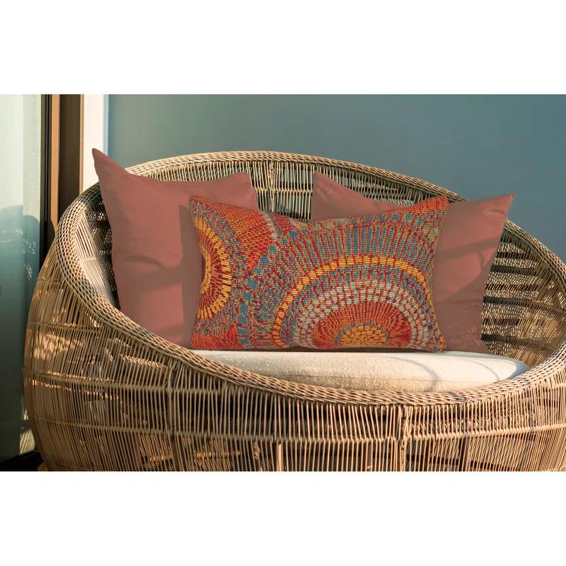 Marina Abstract Indoor/Outdoor Throw Pillow