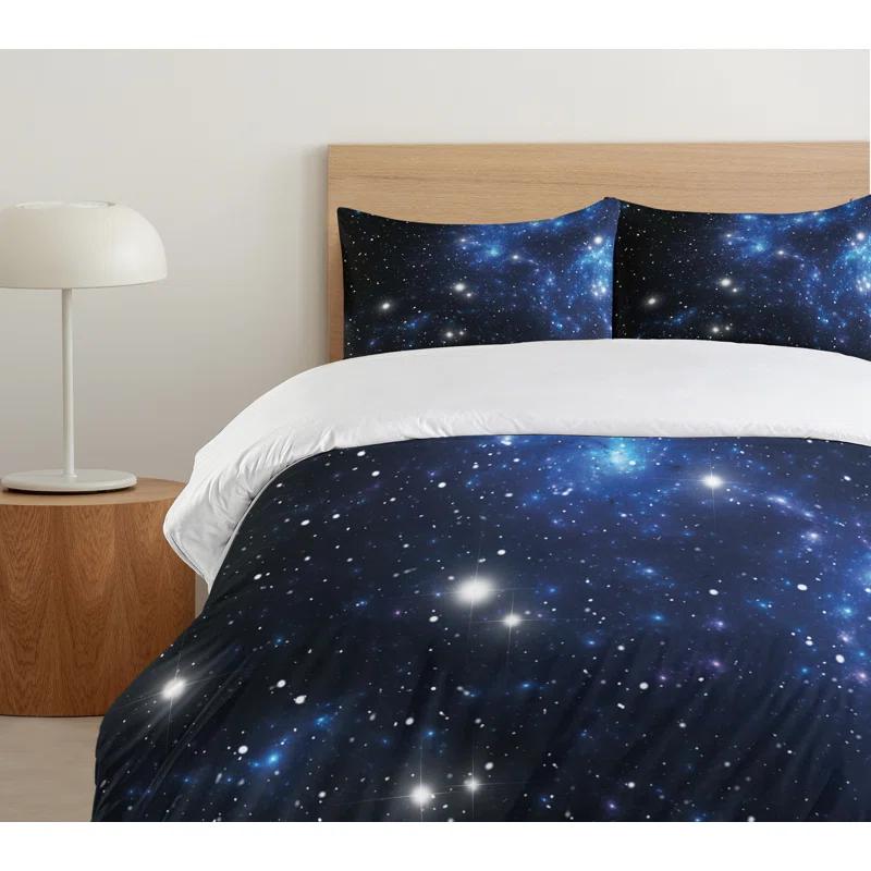 Ambesonne Constellation Modern & Contemporary Dots Duvet Cover Set