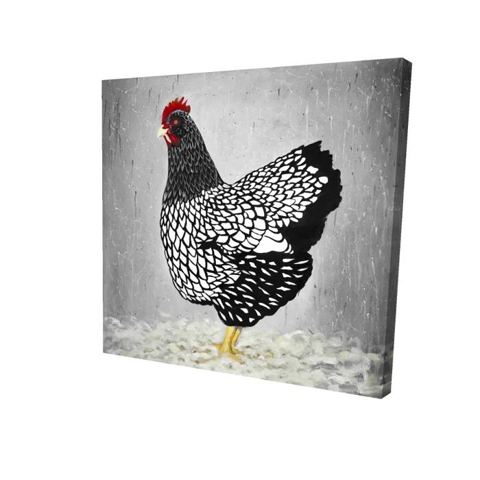 Begin Edition International Inc. " Black And White Wyandotte Hen "