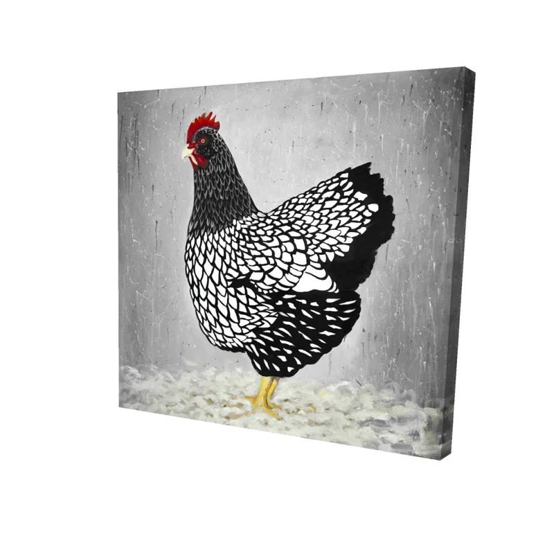Begin Edition International Inc. " Black And White Wyandotte Hen "