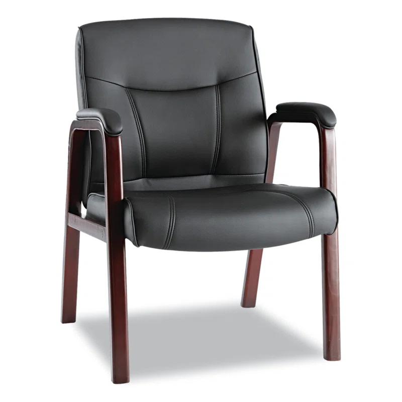 Alera® Waiting Room Chair with Wood Frame