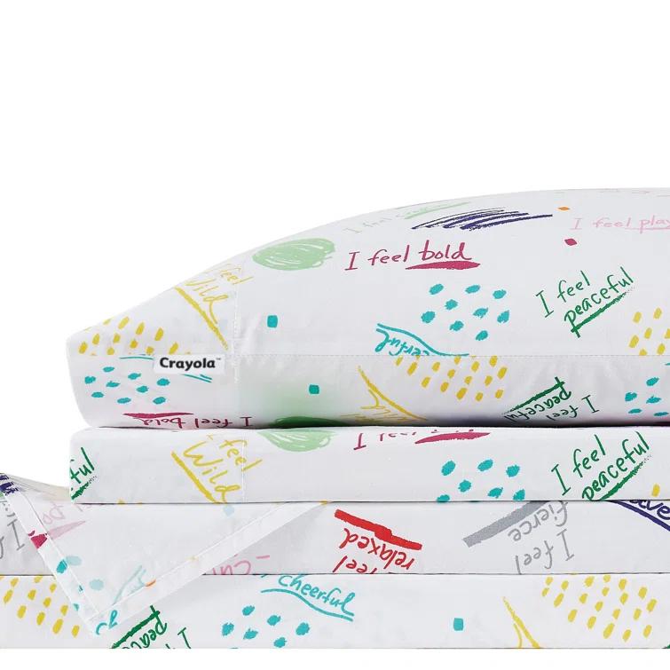 Crayola LLC Crayola Cotton Percale Sheet Set