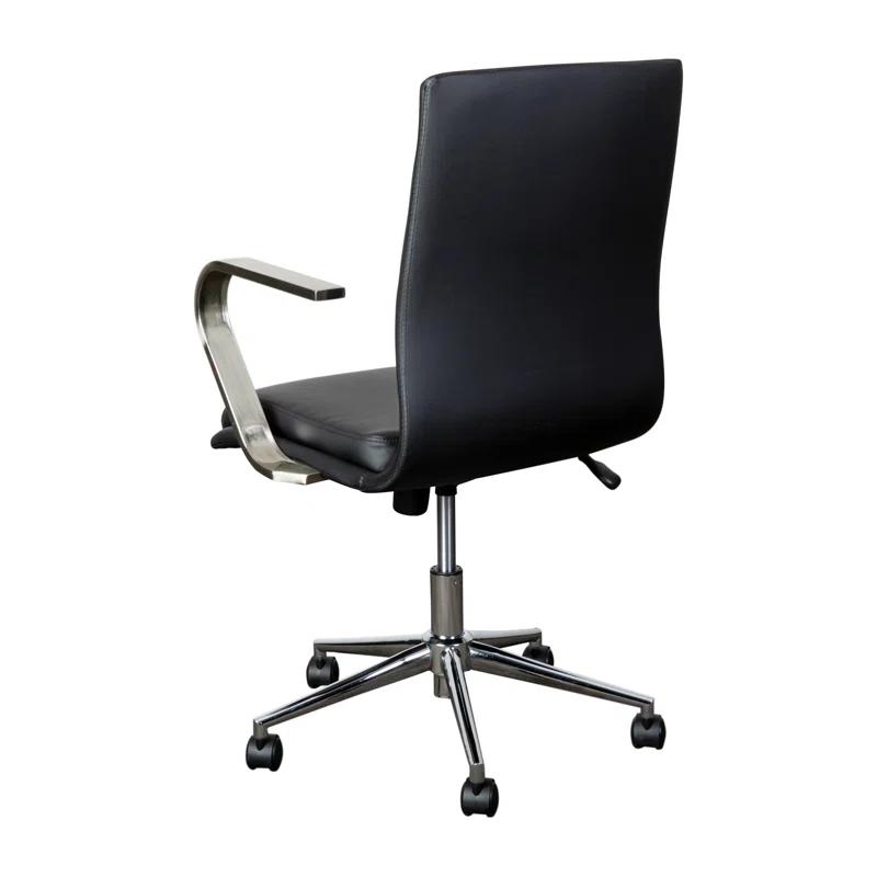 Flash Furniture Mid-Back Designer Upholstered Swivel Executive Office Chair with Armrests