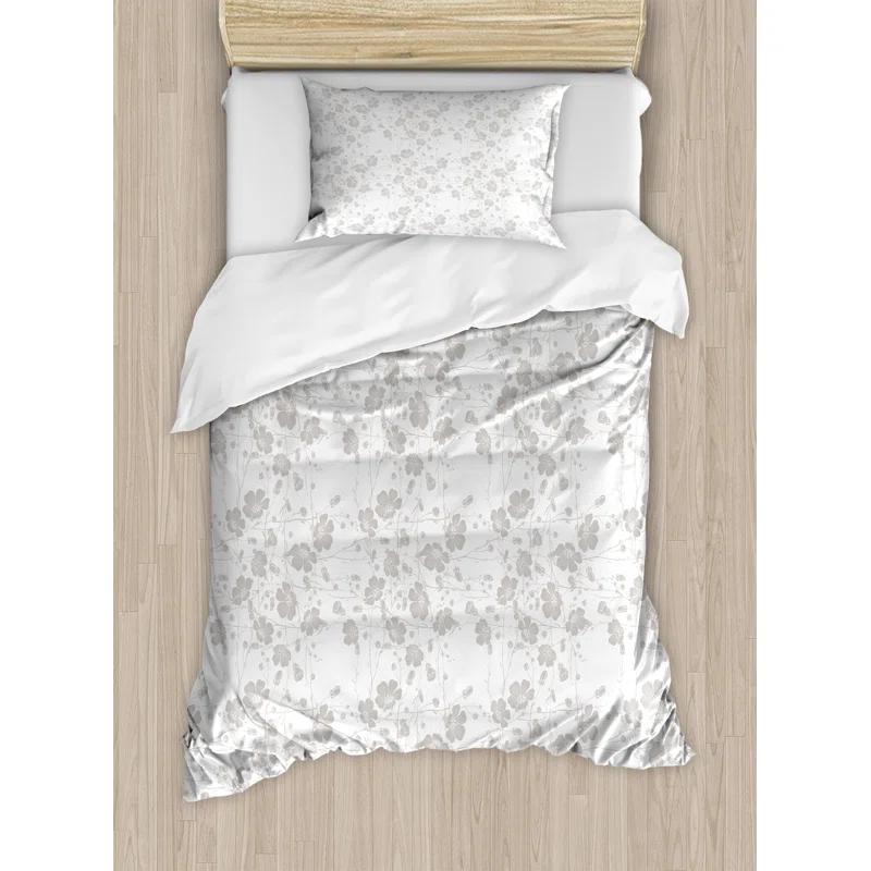 Ambesonne Traditional Floral Duvet Cover Set