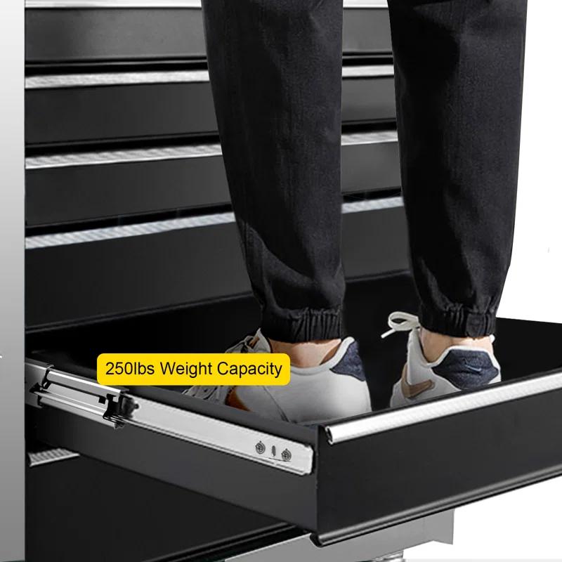 VEVOR Full Extension 2.1'' Side Mount Metal Drawer Slide (Set of 2)