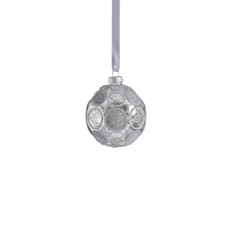 Serenity 6-Piece Set Matte Frosted Glass Ball Ornaments