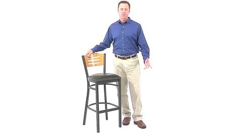 Flash Furniture Kendall Ladder Back Metal Restaurant Chair