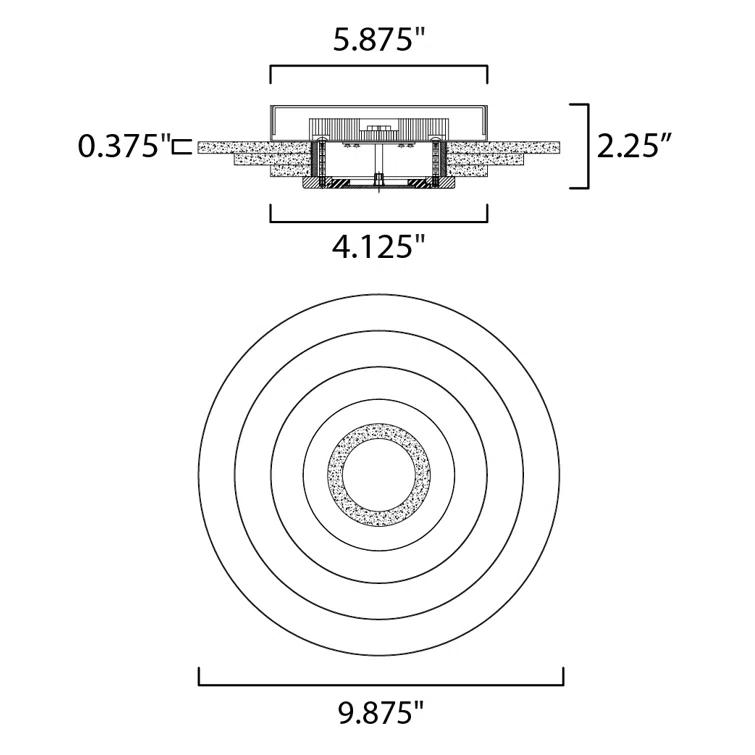Clear Glass and Brass Modern Dimmable LED Wall Sconce