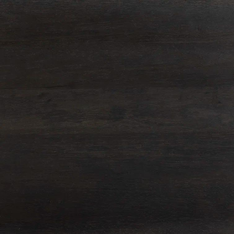 Black Parawood Media Console with Cabinet